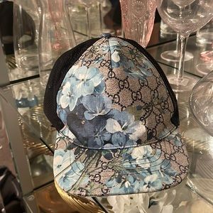 Blue floral Gucci Hat
